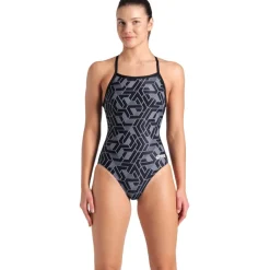 Wedstrijd Zwemkleding < arena Performance Escape Light Drop Back Badpak Dames - Zwart/Team Zwart