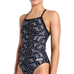 Wedstrijd Zwemkleding < arena Performance Escape Light Drop Back Badpak Dames - Zwart/Team Zwart