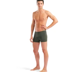 arena Performance Graphic Zwemshort Heren - Dark Sage/Black