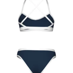 Wedstrijd Zwemkleding < arena Performance Icons Solid Cross Back Bikini Dames - Navy/Wit