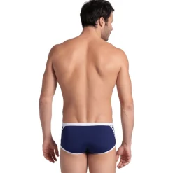 arena Performance Icons Solid Low-Waist Zwemshort Heren - Navy/White