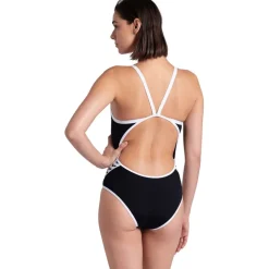 arena Performance Icons Solid Super Fly Back Badpak Dames - Zwart/Wit