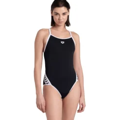 arena Performance Icons Solid Super Fly Back Badpak Dames - Zwart/Wit