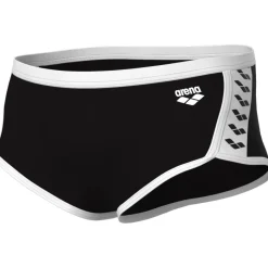 arena Performance Icons Solid Low-Waist Zwemshort Heren - Zwart/Wit