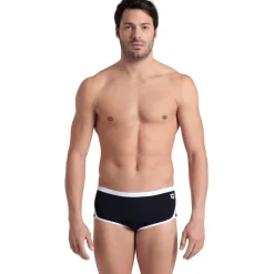 arena Performance Icons Solid Low-Waist Zwemshort Heren - Zwart/Wit