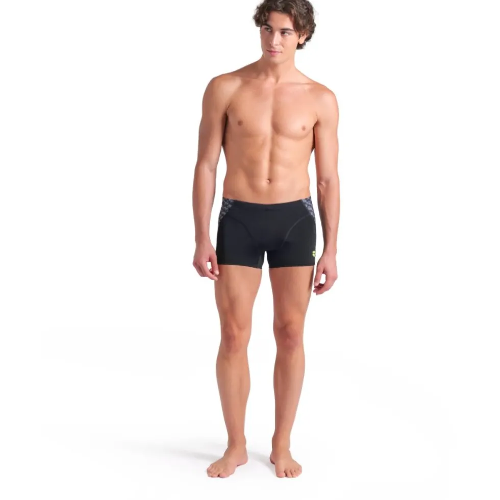 arena Performance Monogram Zwemshort Heren - Black/Dark Sage Multi