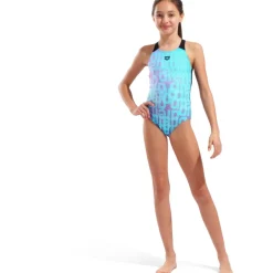 Wedstrijd Zwemkleding < arena Performance Multi Colours V Back Badpak Meisjes - Water Multi/Black