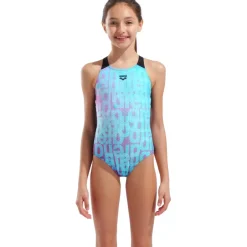 Wedstrijd Zwemkleding < arena Performance Multi Colours V Back Badpak Meisjes - Water Multi/Black