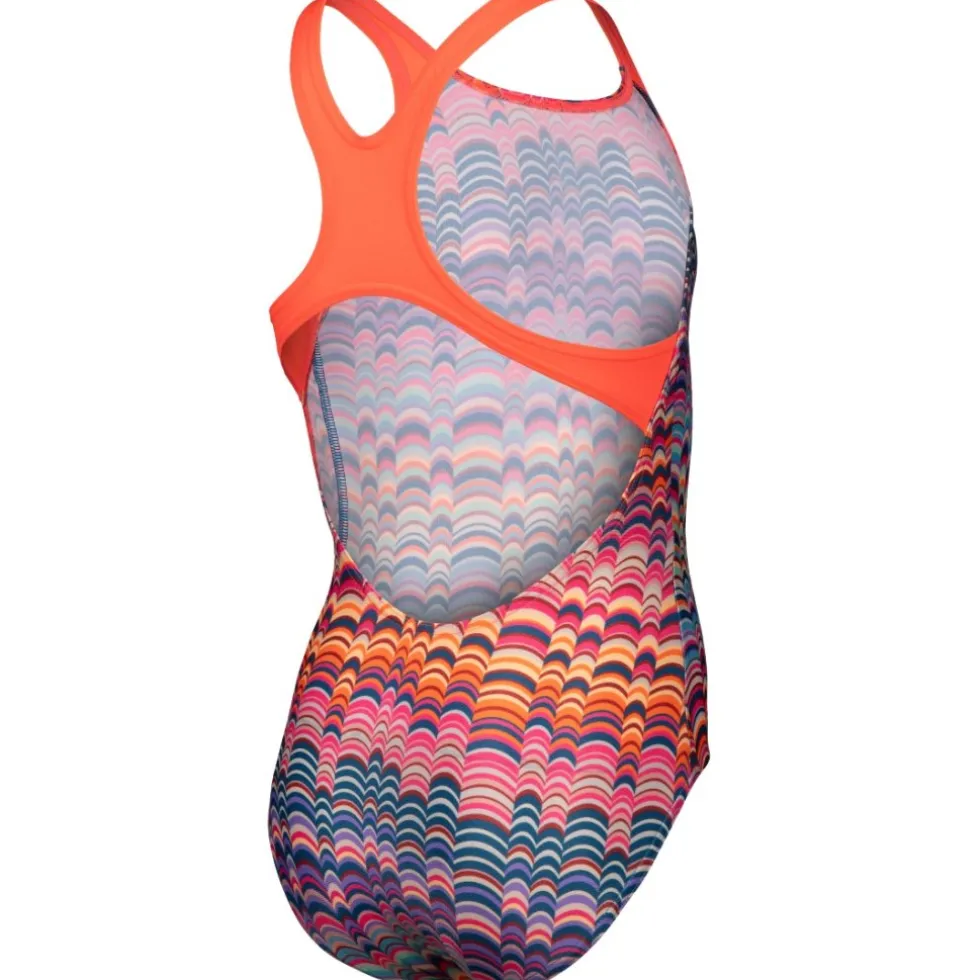 arena Performance Ondulation Swim Pro Back Badpak Meisjes - Multi Violet/Bright Coral