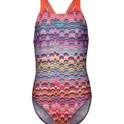 arena Performance Ondulation Swim Pro Back Badpak Meisjes - Multi Violet/Bright Coral