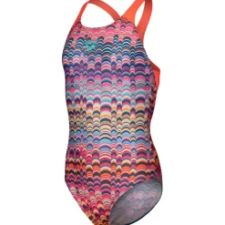 arena Performance Ondulation Swim Pro Back Badpak Meisjes - Multi Violet/Bright Coral