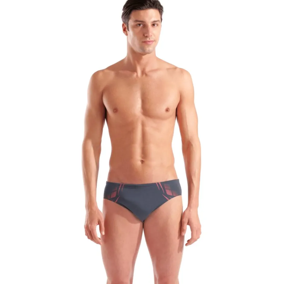 Wedstrijd Zwemkleding < arena Performance Poseidonia Zwemslip Heren - Asphalt-Bright Coral