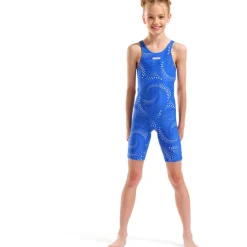 Wedstrijd Zwemkleding < arena Performance Printed Badpak Meisjes - Black/Team Royal
