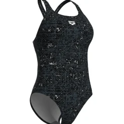 arena Performance Ribbed Swim Pro Back Badpak Dames - Zwart Multi