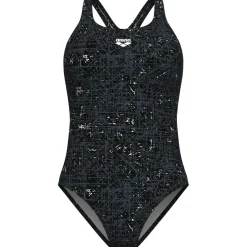 arena Performance Ribbed Swim Pro Back Badpak Dames - Zwart Multi