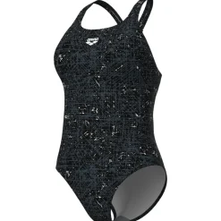 arena Performance Ribbed Swim Pro Back Badpak Dames - Zwart Multi