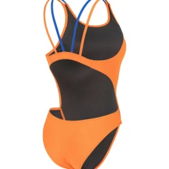 arena Performance Solid Tech Multi Back Badpak Vrouwen - Team Orange/Neon Blue