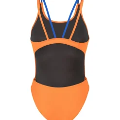 arena Performance Solid Tech Multi Back Badpak Vrouwen - Team Orange/Neon Blue