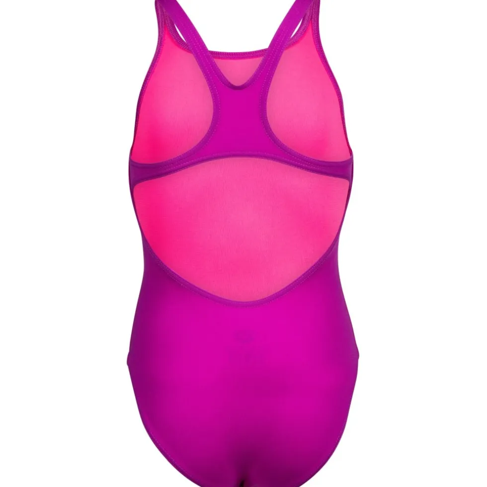 arena Performance Solid Team Swim Pro Badpak Meisjes - Very Fuchsia/Water