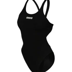 arena Performance Solid Team Swim Tech Badpak Vrouwen - Zwart/Wit