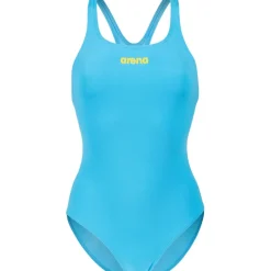 Wedstrijd Zwemkleding|Zwembroeken & Bikini'S < arena Performance Solid Team Swim Pro Badpak Vrouwen - Turquoise/Yellow Star