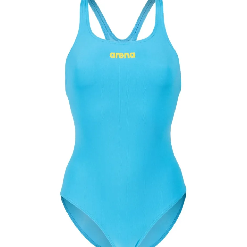 Wedstrijd Zwemkleding|Zwembroeken & Bikini'S < arena Performance Solid Team Swim Pro Badpak Vrouwen - Turquoise/Yellow Star