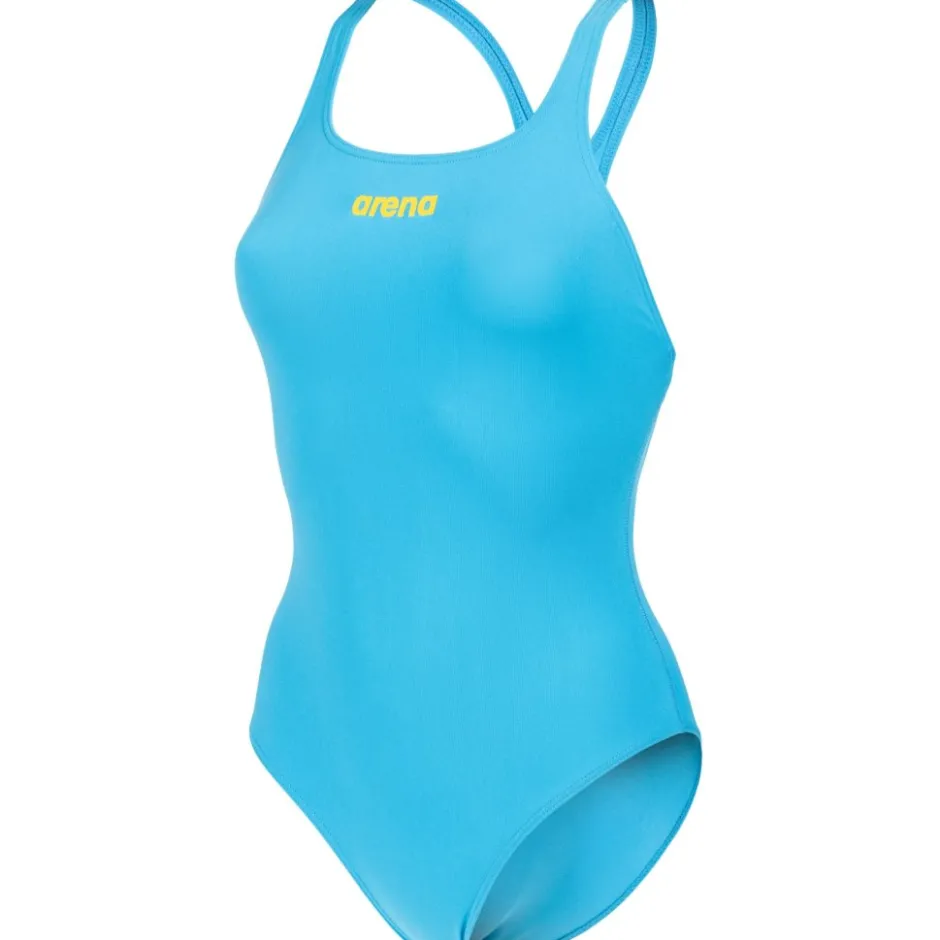 Wedstrijd Zwemkleding|Zwembroeken & Bikini'S < arena Performance Solid Team Swim Pro Badpak Vrouwen - Turquoise/Yellow Star