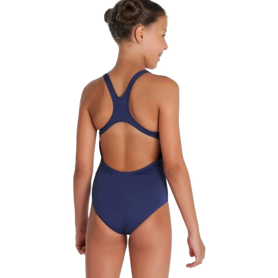 Wedstrijd Zwemkleding < arena Performance Solid Team Swim Pro Badpak Meisjes - Navy/Wit