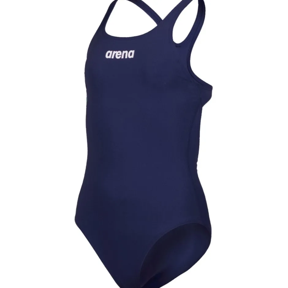Wedstrijd Zwemkleding < arena Performance Solid Team Swim Pro Badpak Meisjes - Navy/Wit