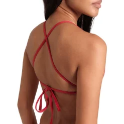 arena Performance Solid Team Bikini Top Dames - Rood-Wit
