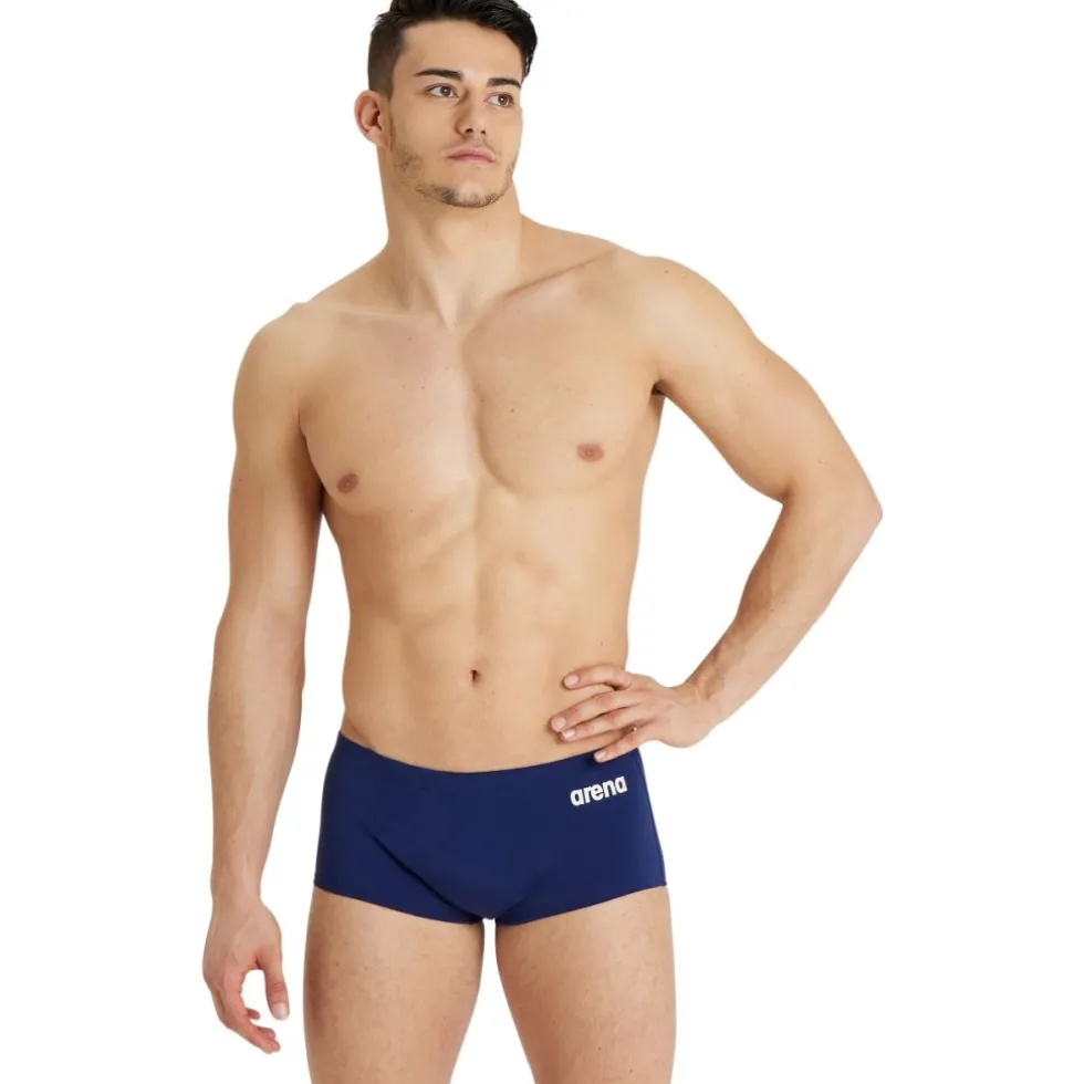 arena Performance Solid Team Low-Waist Zwemshort Heren - Navy/Wit