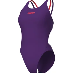 arena Performance Solid Tech Multi Back Badpak Vrouwen - Plum/Bright Coral