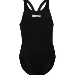 arena Performance Solid Team Swim Tech Badpak Meisjes - Zwart-Wit