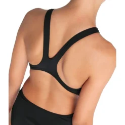 arena Performance Solid Team Swim Tech Badpak Meisjes - Zwart-Wit