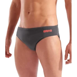 arena Performance Solid Team Zwemshorts Heren - Asphalt-Bright Coral