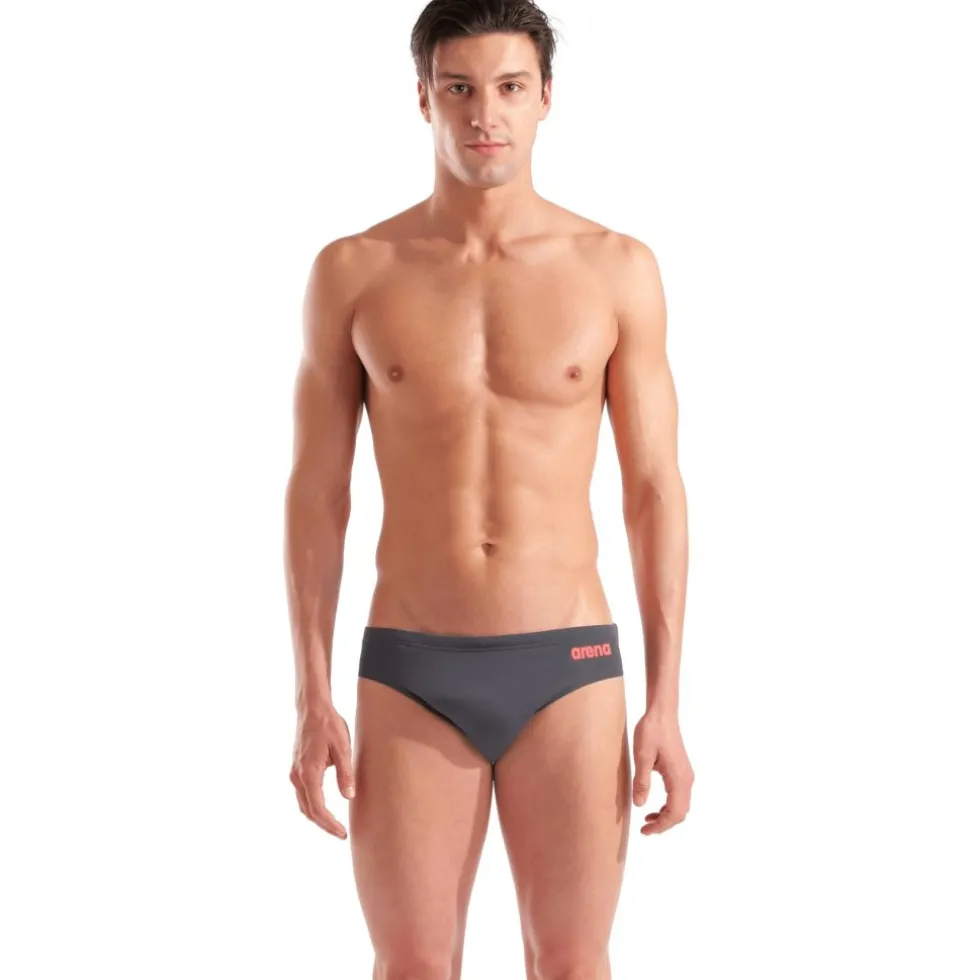 arena Performance Solid Team Zwemshorts Heren - Asphalt-Bright Coral