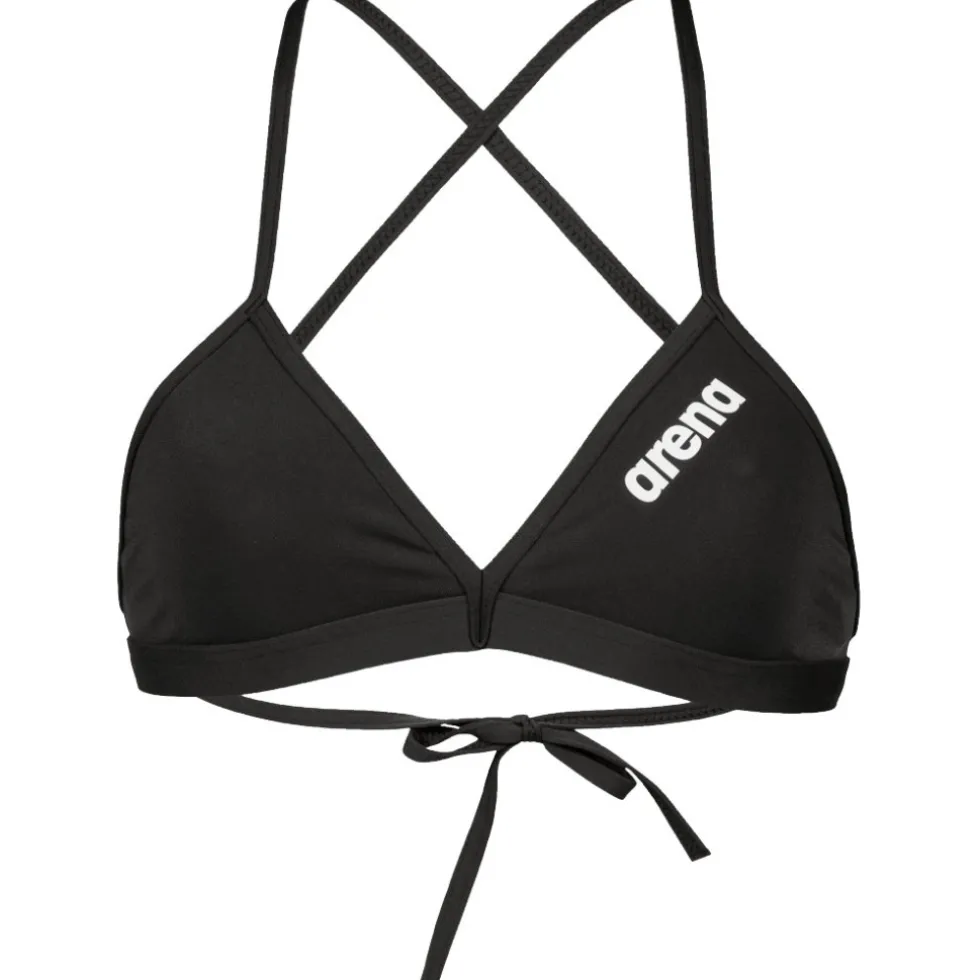 arena Performance Solid Team Bikini Top Dames - Zwart-Wit