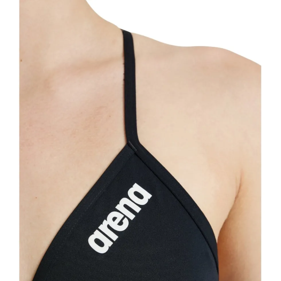 arena Performance Solid Team Bikini Top Dames - Zwart-Wit