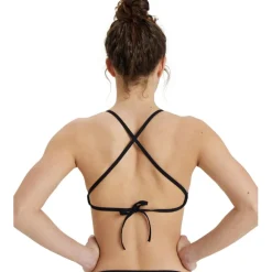 arena Performance Solid Team Bikini Top Dames - Zwart-Wit