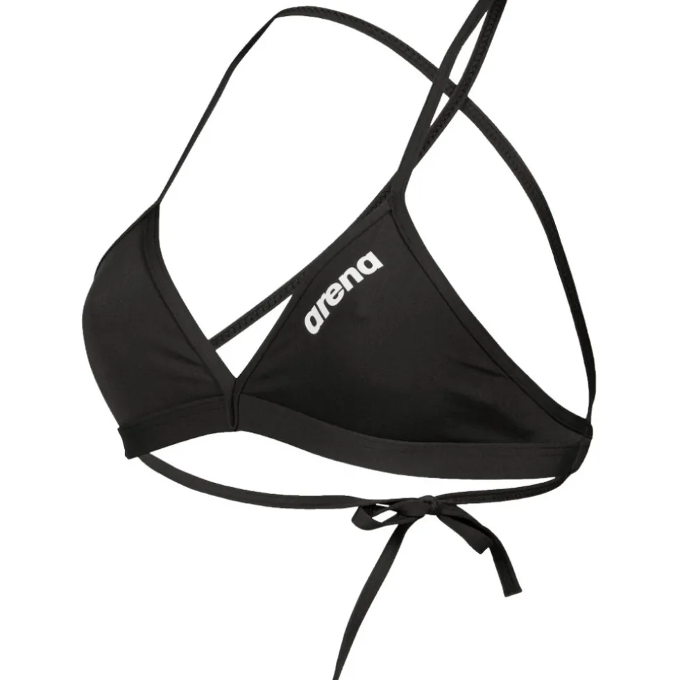 arena Performance Solid Team Bikini Top Dames - Zwart-Wit