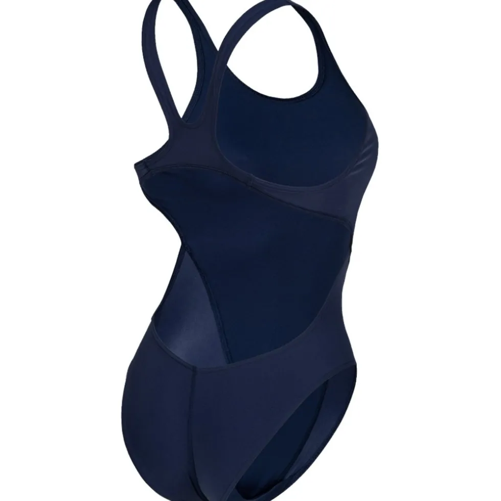 arena Performance Solid Team Swim Tech Badpak Vrouwen - Navy/Wit