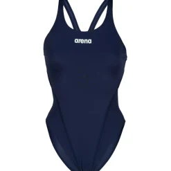 arena Performance Solid Team Swim Tech Badpak Vrouwen - Navy/Wit