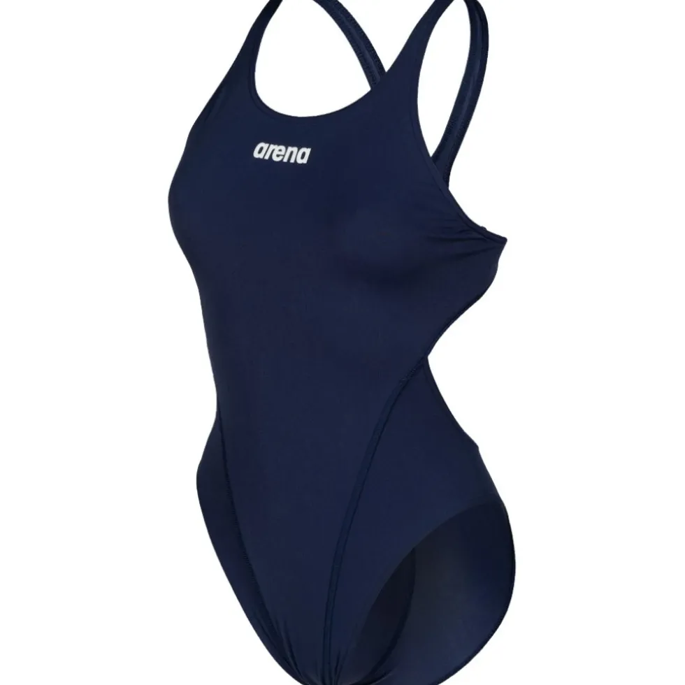 arena Performance Solid Team Swim Tech Badpak Vrouwen - Navy/Wit