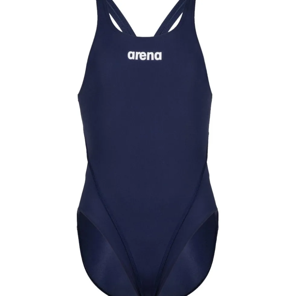 arena Performance Solid Team Swim Tech Badpak Meisjes - Navy-White