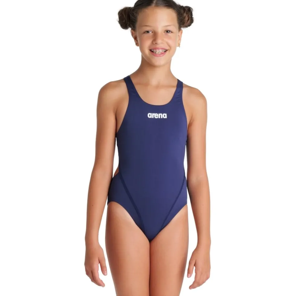 arena Performance Solid Team Swim Tech Badpak Meisjes - Navy-White