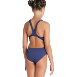 arena Performance Solid Team Swim Tech Badpak Meisjes - Navy-White