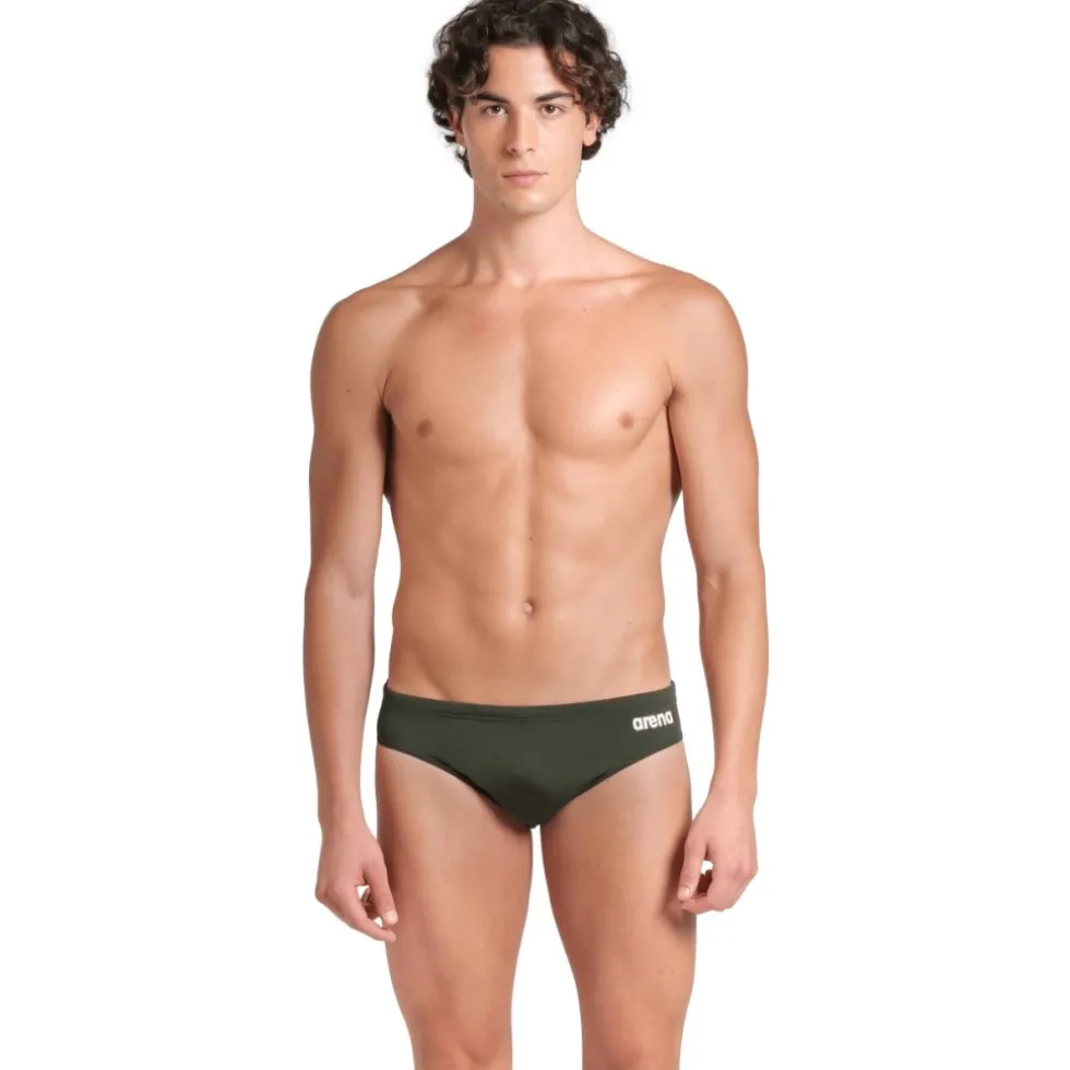 arena Performance Solid Team Zwemshorts Heren - Dark Sage/Wit