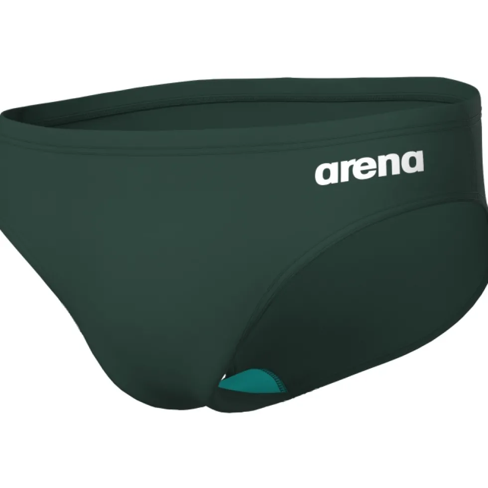 arena Performance Solid Team Zwemshorts Heren - Dark Sage/Wit