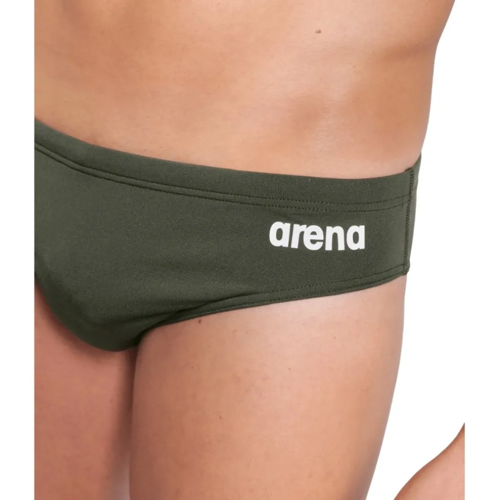 arena Performance Solid Team Zwemshorts Heren - Dark Sage/Wit