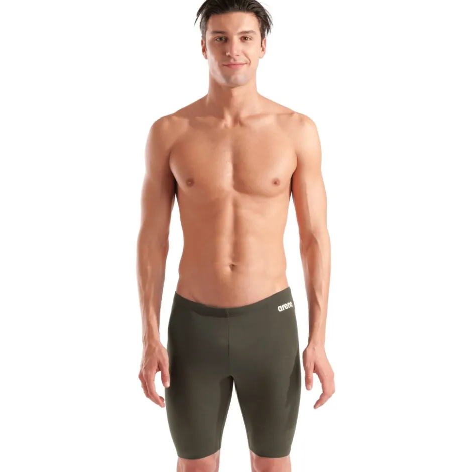 Wedstrijd Zwemkleding|Zwembroeken & Bikini'S < arena Performance Solid Team Zwem Jammer Mannen - Dark Sage/White